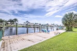 Terrace/patio - Canalfront Cape Coral Home w/ Private Dock! (Cape Coral)