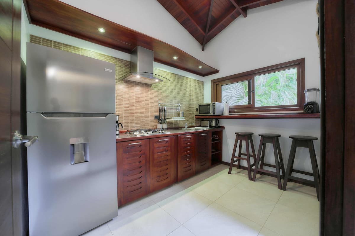 premium apartment | private kitchen | full-sized fridge, coffee/tea maker, freezer