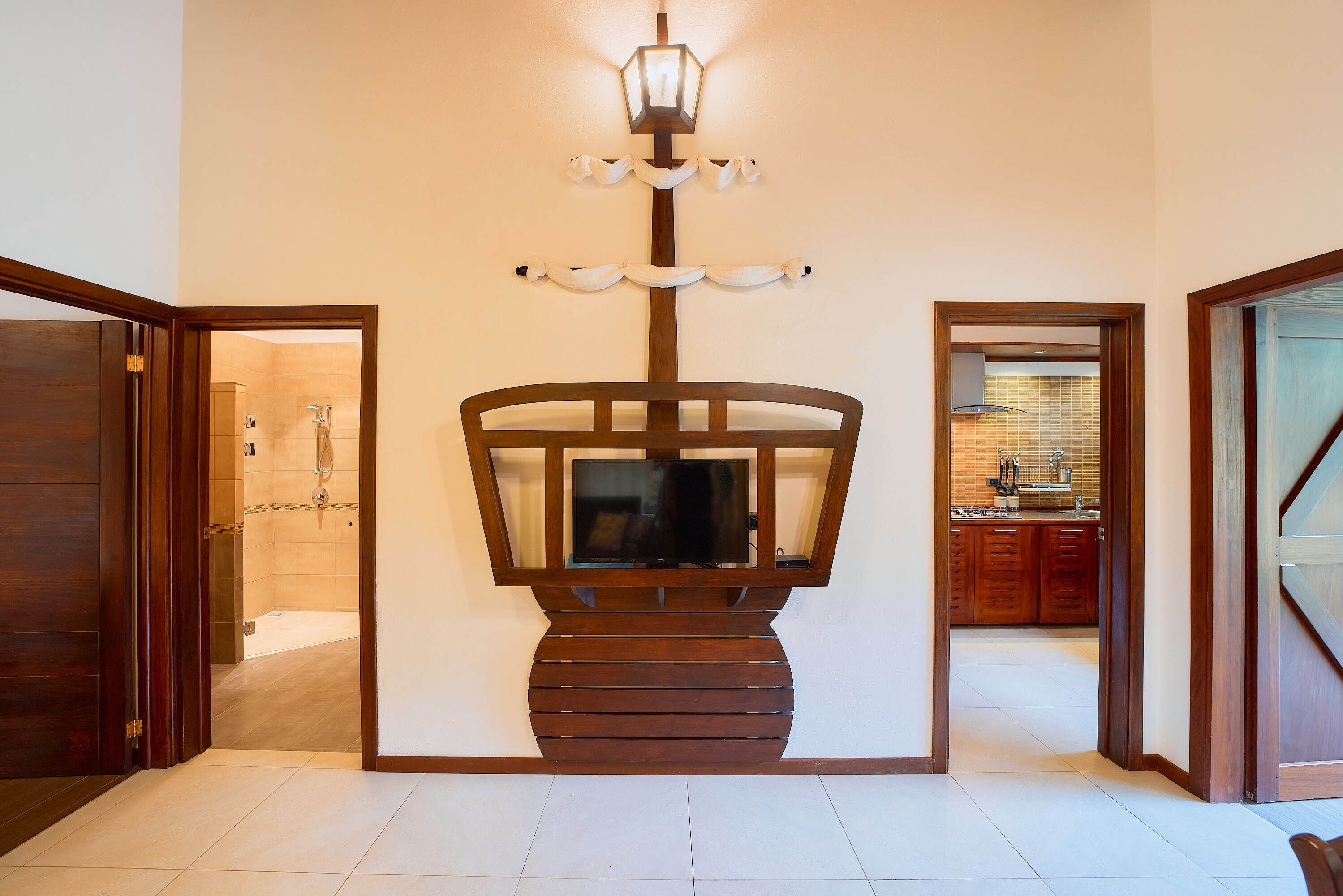 premium apartment | living area | 32-inch smart tv with satellite channels, tv