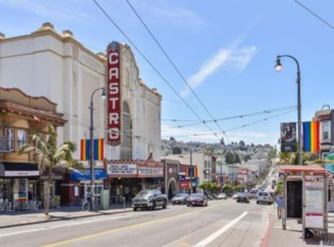 A street with a theater named "CASTR."