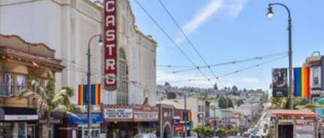 A street with a theater named "CASTR."