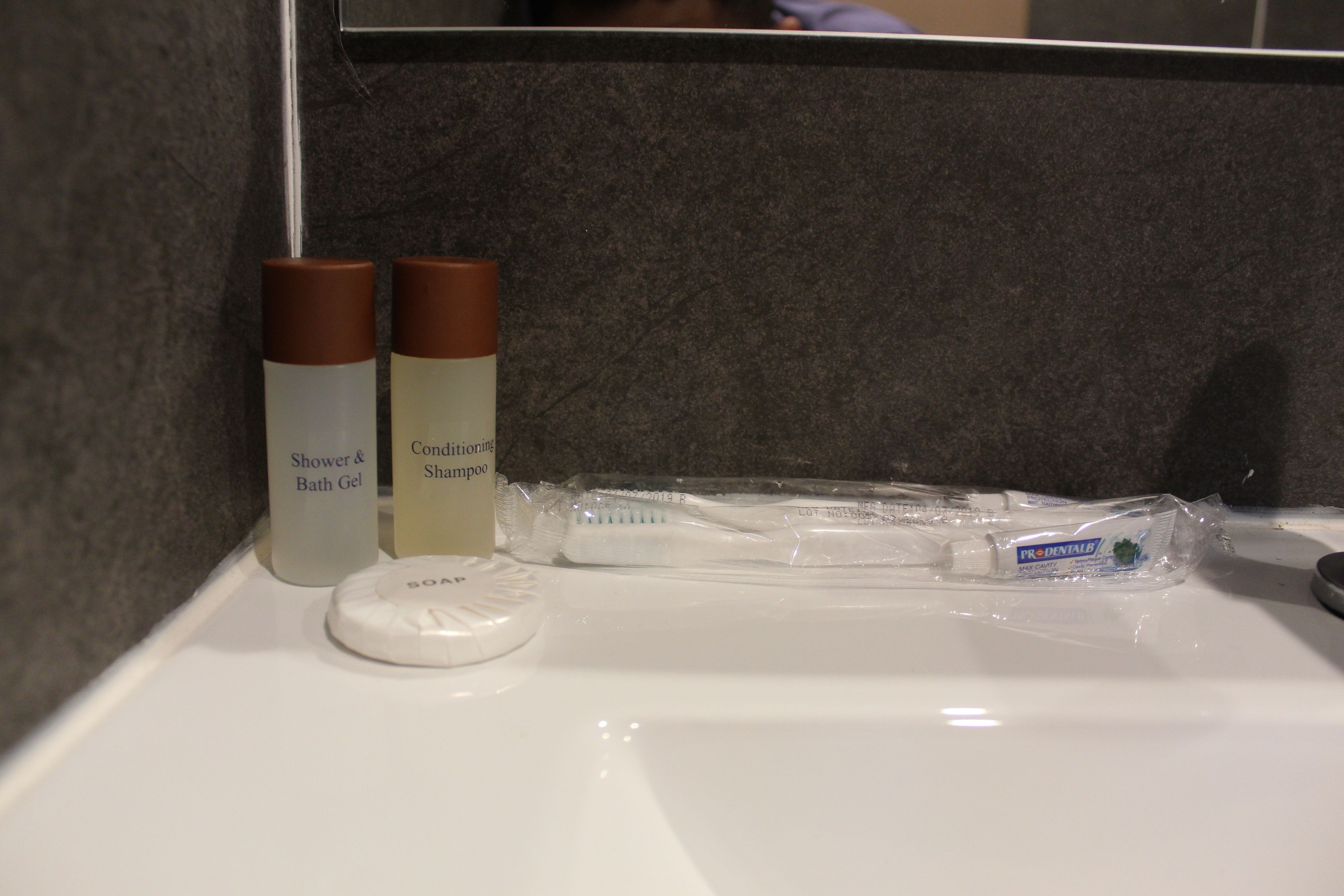 shower, rainfall showerhead, free toiletries, hair dryer