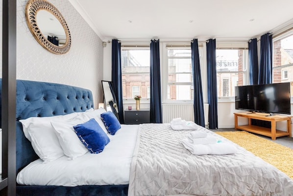 Apartamento | 2 quartos, ferros/tábuas de passar roupa, Wi-Fi de cortesia