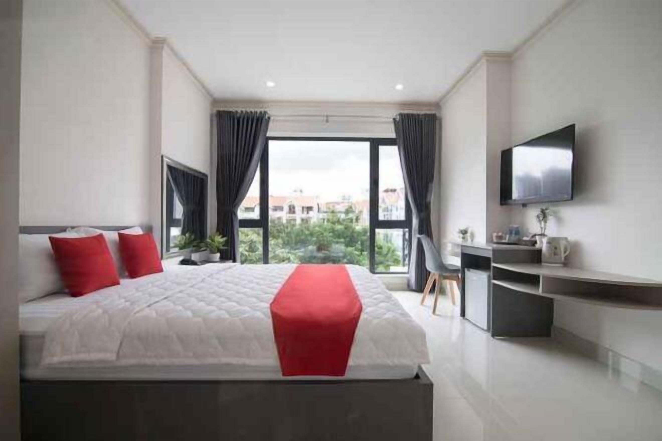 Individually furnished, desk, blackout curtains, iron/ironing board