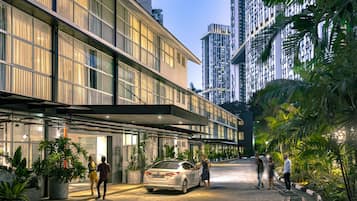 Front of property – evening/night