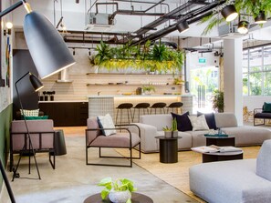 Sitteområde i lobbyen