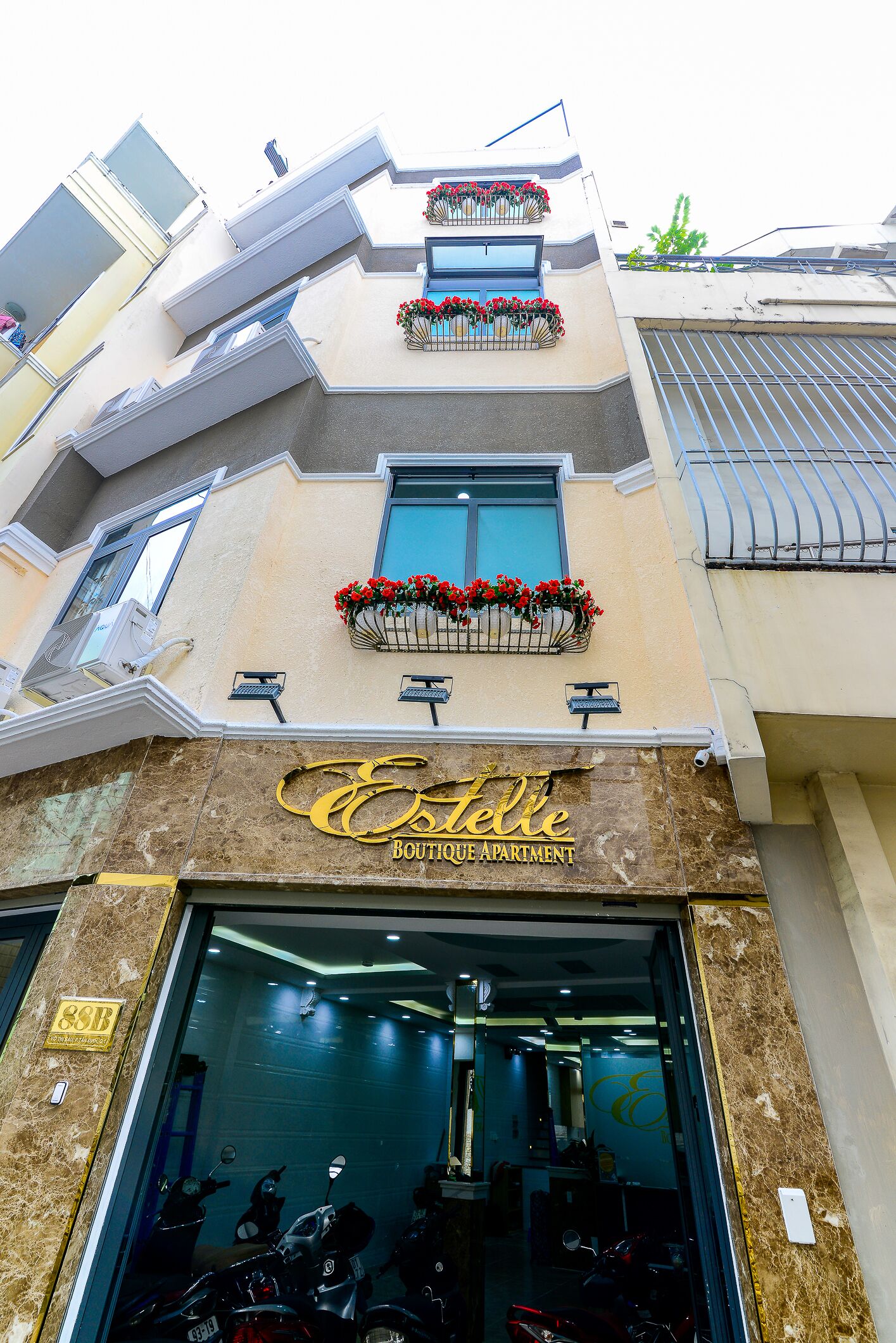 Fassade der Unterkunft