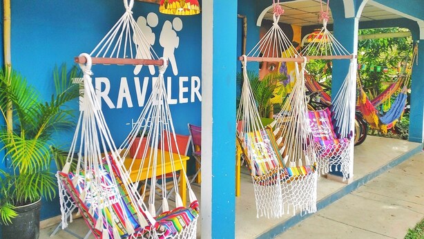 Terrace/patio - Hostal Travelers (Santiago)