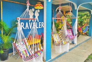 Terrace/patio - Hostal Travelers (Santiago)