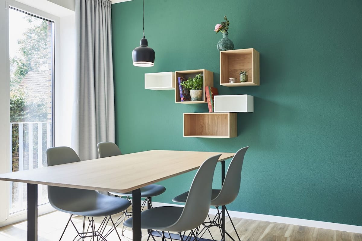 Comfort appartement, 2 slaapkamers, niet-roken, keuken (Apartment 3 - Green) | Dineren in de kamer