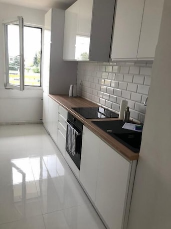 Apartment | Private kitchen | Oven, stovetop, dishwasher, electric kettle