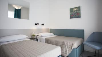 2 habitaciones, caja de seguridad en la habitación y cortinas blackout