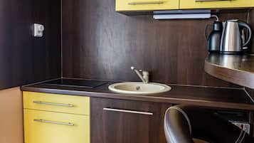 Apartment, 2 Bedrooms (11D) | Private kitchen | Fridge, coffee/tea maker, cookware/dishes/utensils
