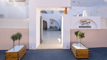 Majoituspaikan sisäänkäynti