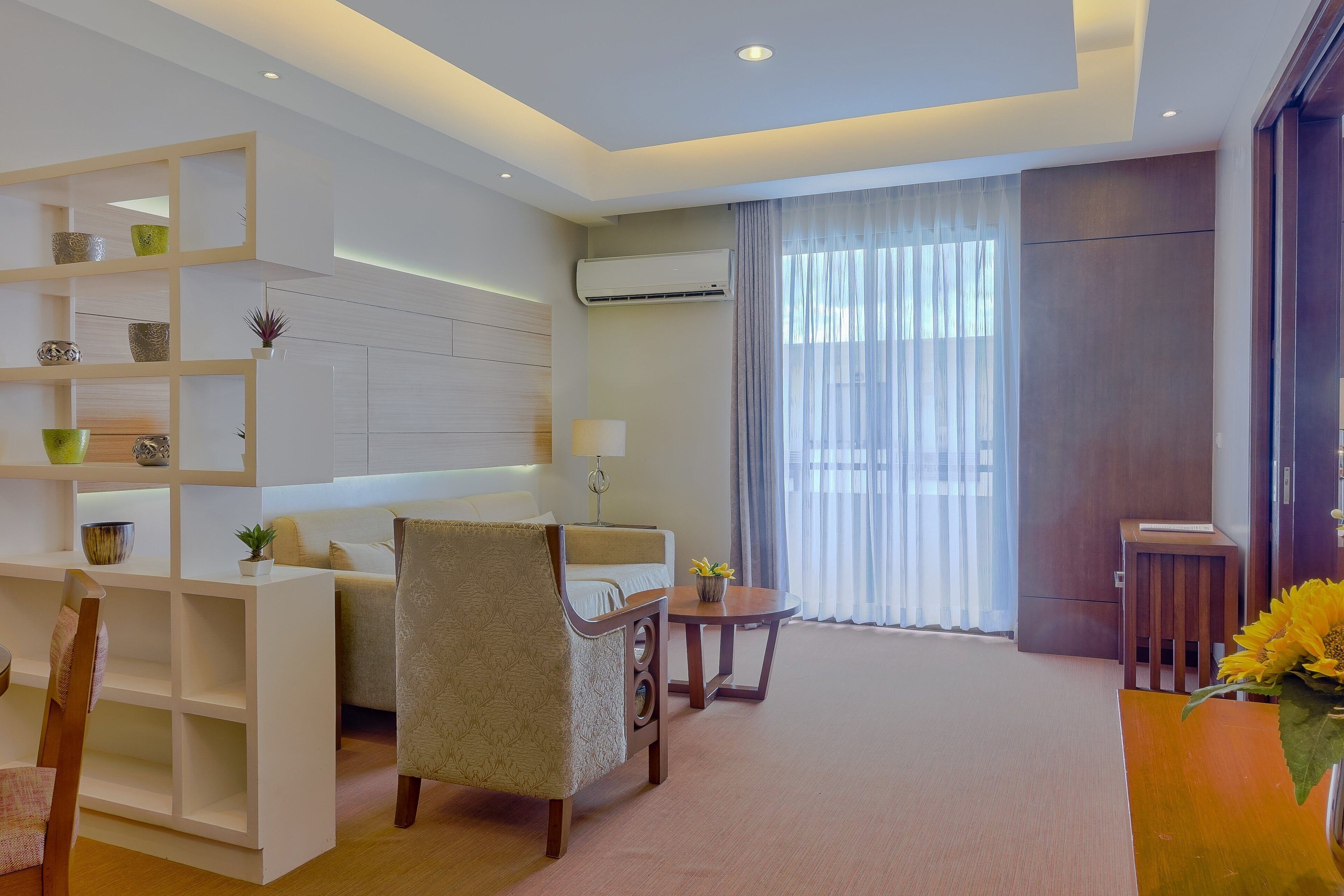 presidential suite | living area | flat-screen tv