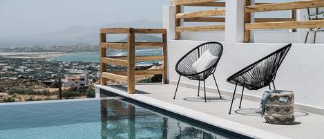 Comfort-villa - 4 soveværelser - privat pool - strandudsigt | Terrasse/gårdhave