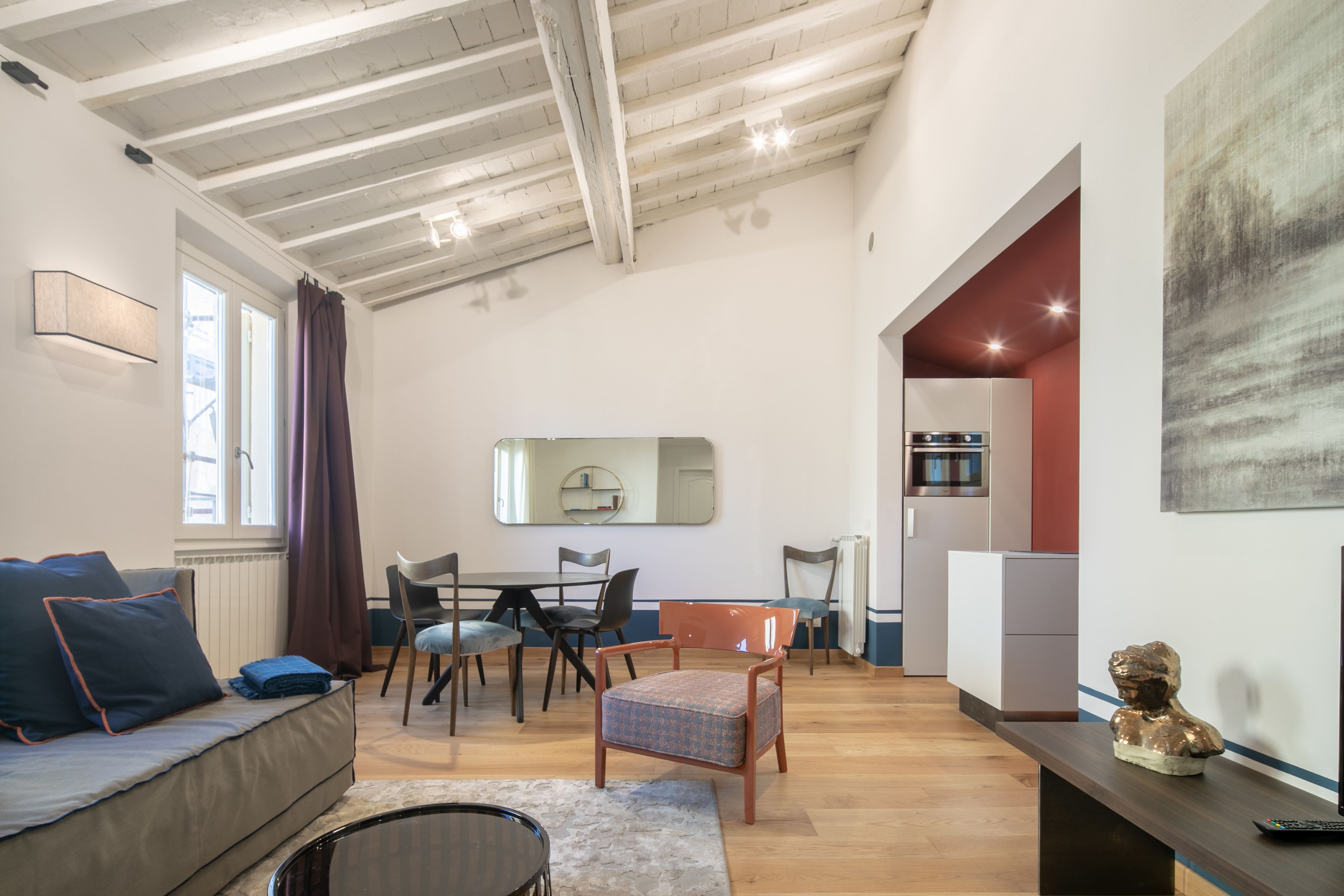 Romantic Apartment, 2 Bedrooms | Living area | Flat-screen TV