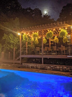 A heated pool