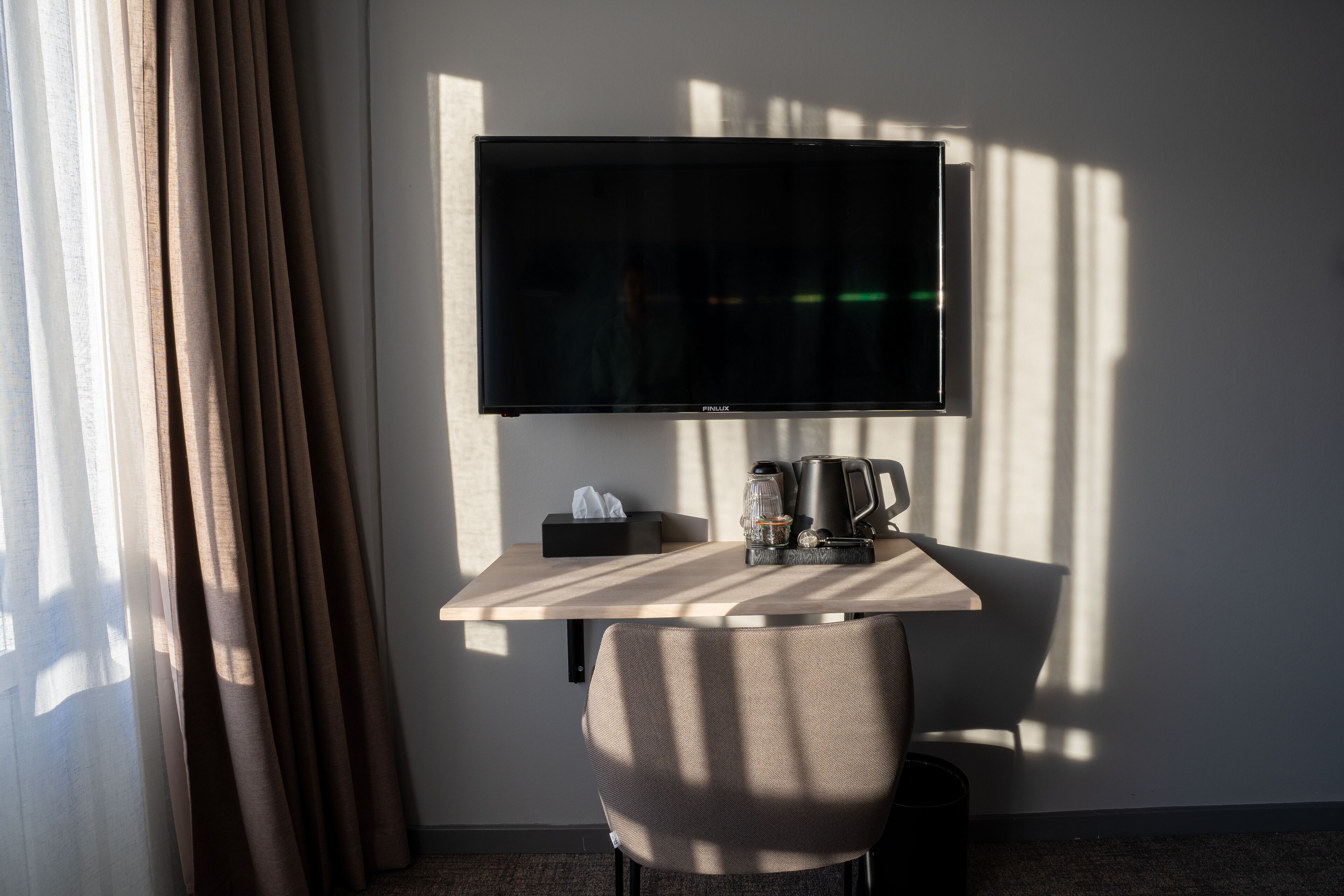 double room, balcony, city view | individually decorated, individually furnished, desk, blackout curtains