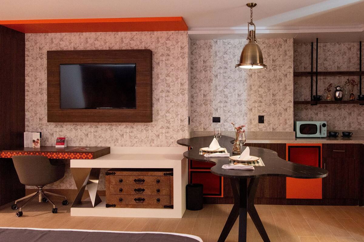 In-room safe, desk, blackout curtains, iron/ironing board