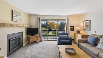 House | Living room | Flat-screen TV, fireplace, DVD player