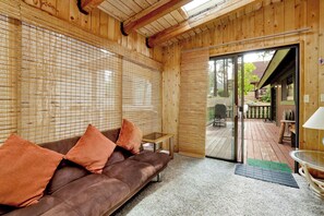 House, Multiple Beds, Hot Tub (1454) | Living area | Fireplace, MP3 dock - Pines AND Needles #1454 (Big Bear Lake)