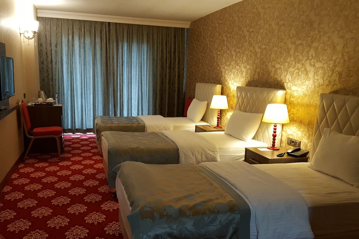 Standard Triple Room, 3 Twin Beds, City View | Premium bedding, memory foam beds, minibar, individually decorated