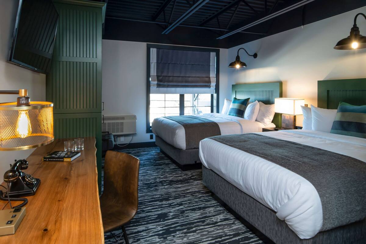 room, 2 queen beds, non smoking | premium bedding, pillow-top beds, individually decorated