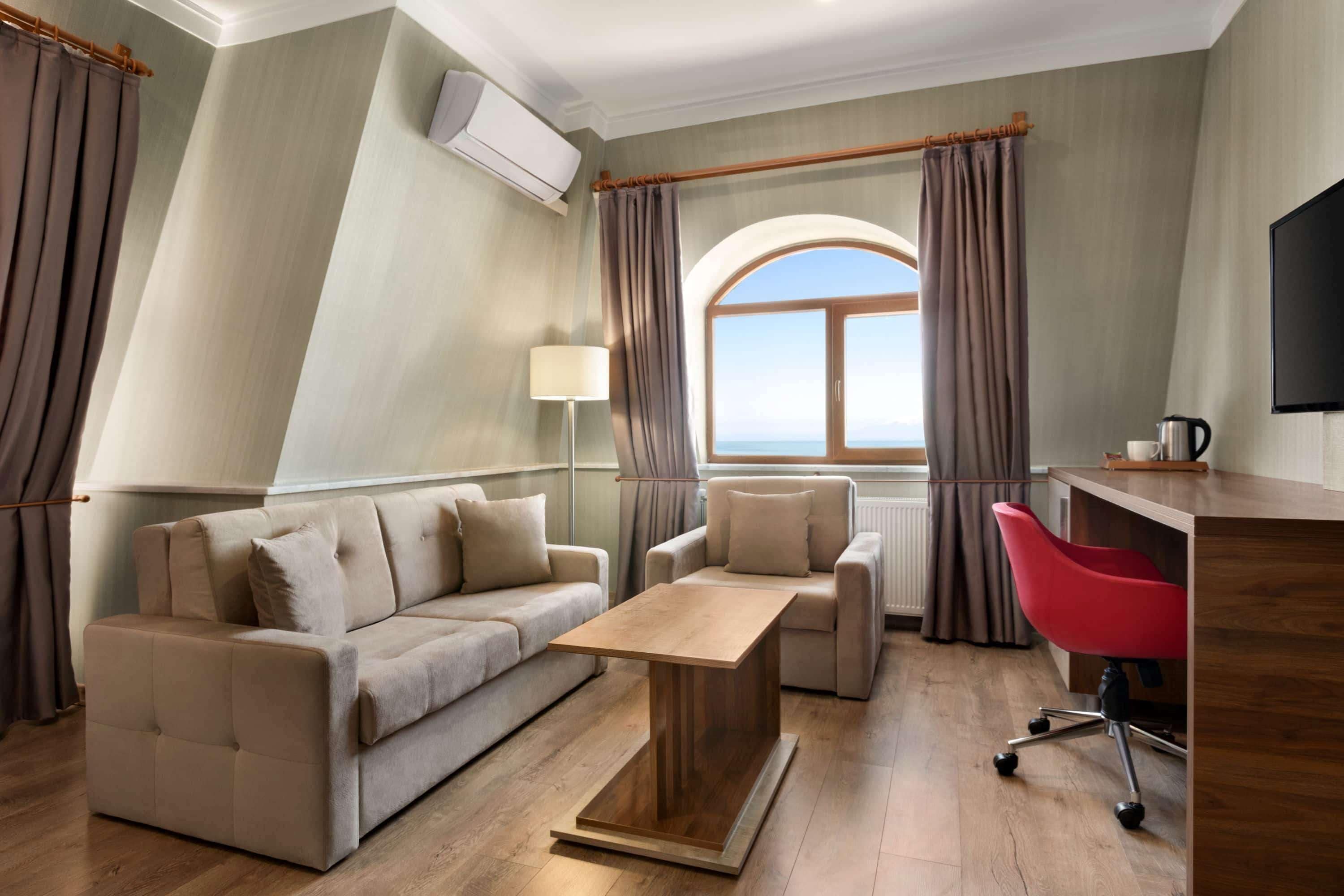 luxury suite, 1 king bed, non smoking | premium bedding, select comfort beds, minibar, in-room safe