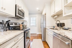 House (202 / 204 Randall St Full Duplex) | Private kitchen | Coffee/tea maker, highchair, blender, cookware/dishes/utensils - Randall St , 202/204 (Greenville)