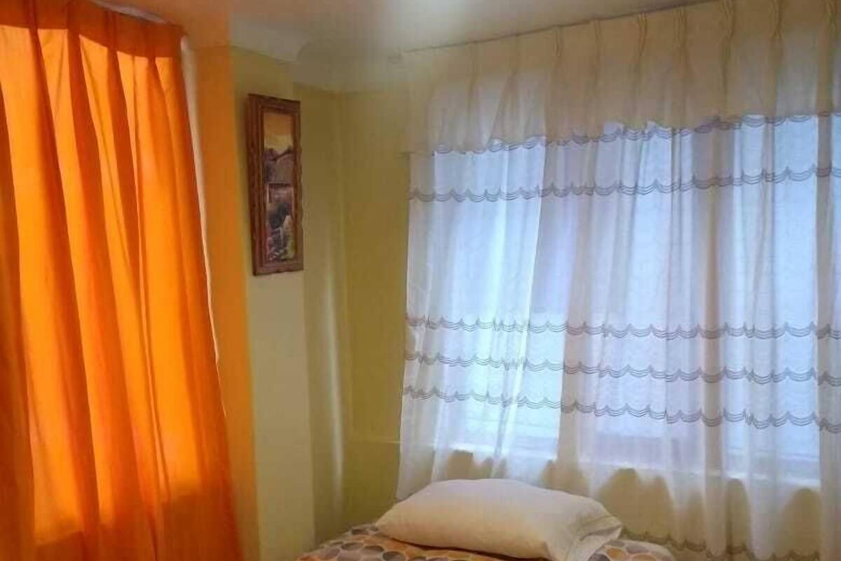 Desk, laptop workspace, free WiFi, bed sheets
