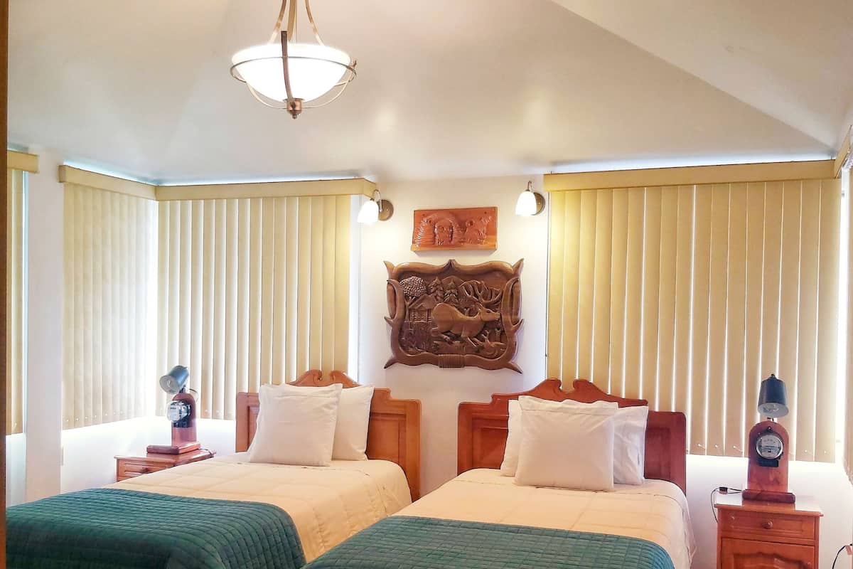Premium bedding, down duvets, free WiFi, individually decorated