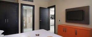 2 bedrooms, iron/ironing board, alarm clocks