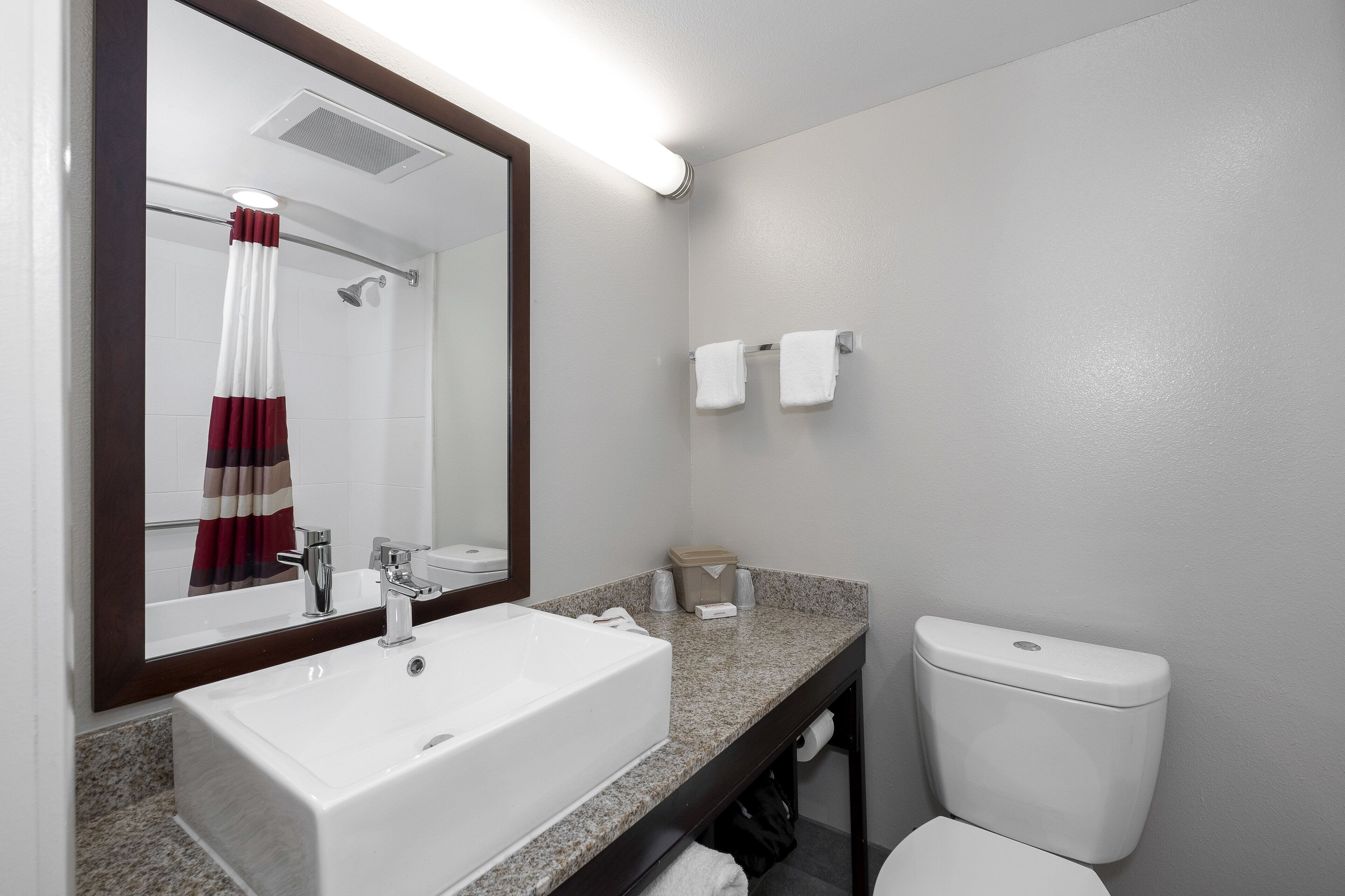 free toiletries, towels, soap, shampoo