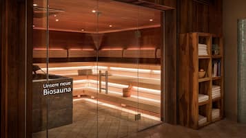 Sauna, hot tub, steam room, body treatments, hot stone massages