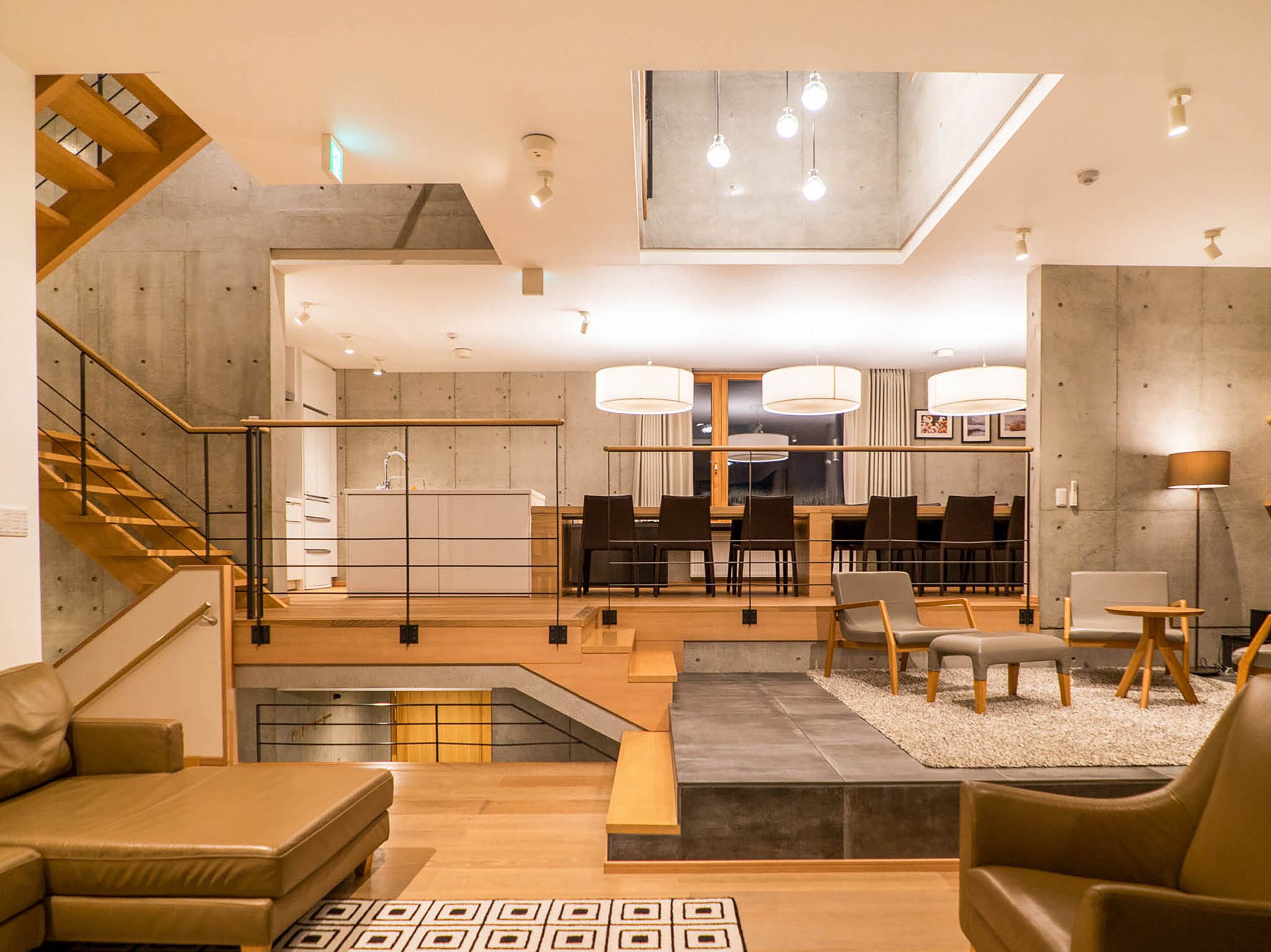 Chalet (Mizunara) | Salle de séjour | Télévision à écran plat, console de jeux vidéo, lecteur de DVD