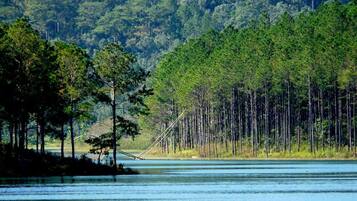 Udsigt fra overnatningsstedet