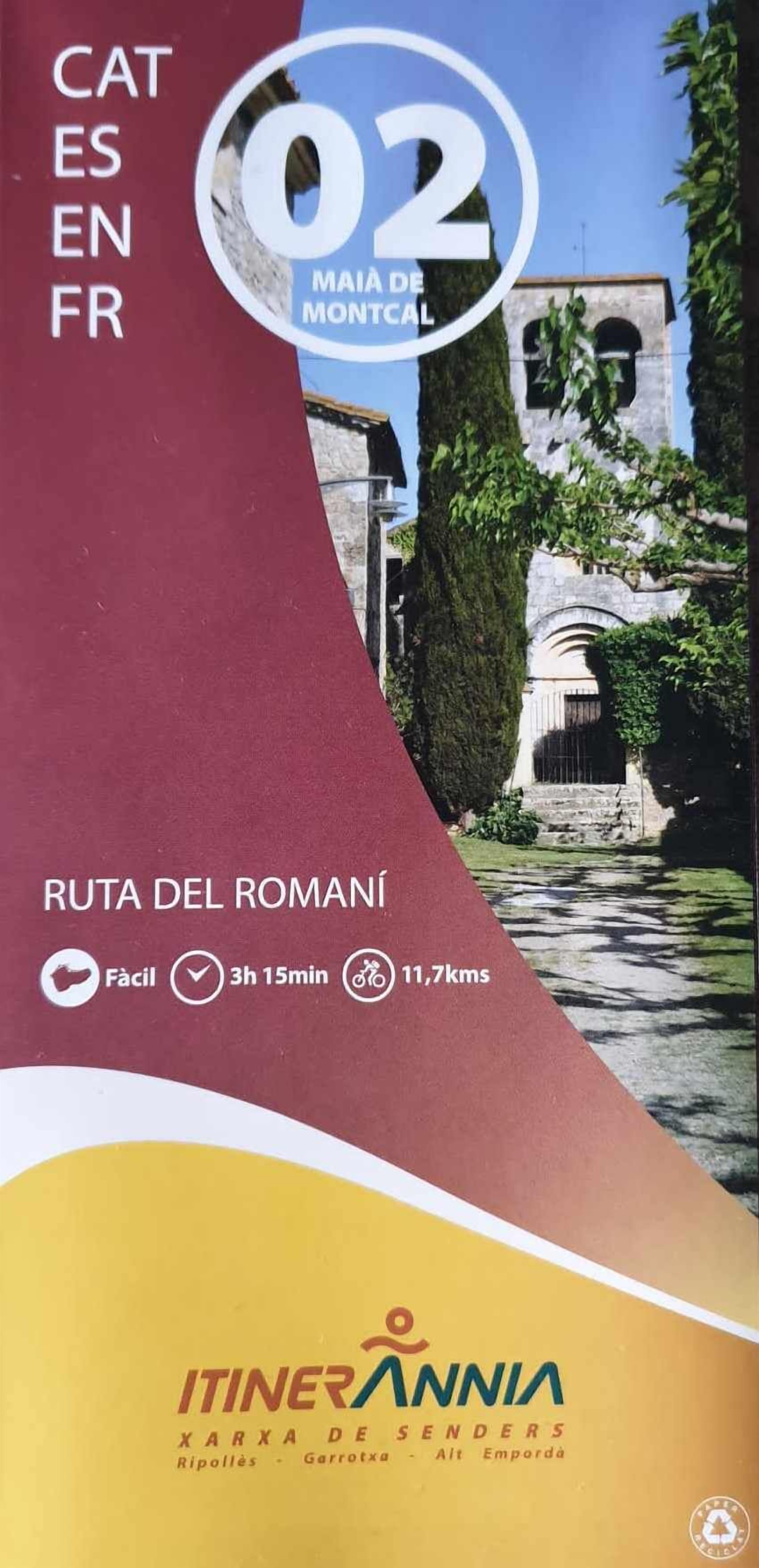 Portada de una guía de viajes sobre la Ruta del Romaní, destacando la Carrera de Montaña del 2 de Mayo.
