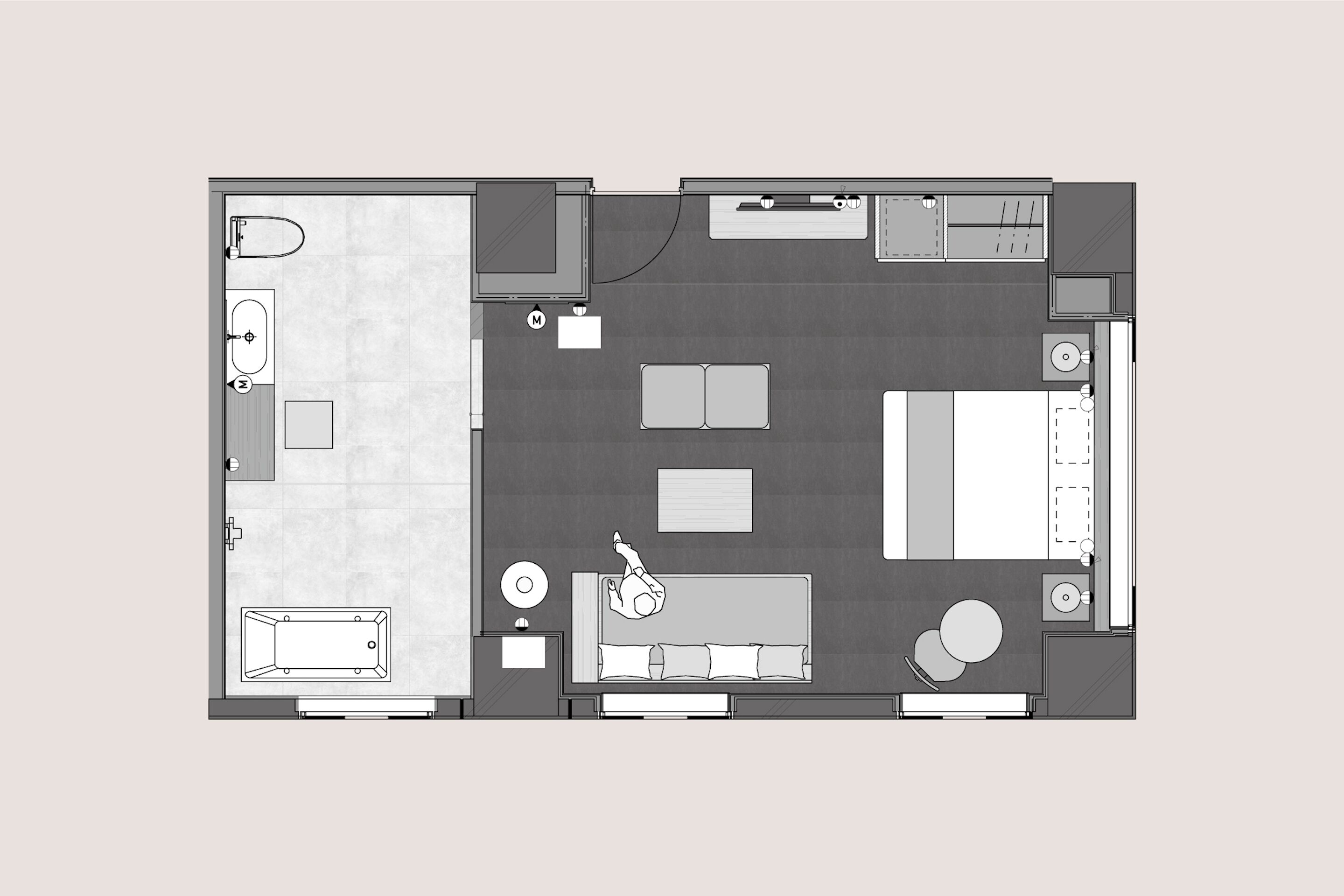 mei suite | floor plan