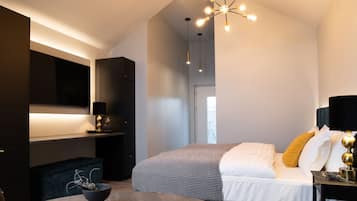 Blackout drapes, iron/ironing board, free cribs/infant beds, free WiFi