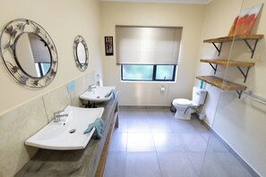 Luxury Rooms (4) | Bathroom | Separate tub and shower, rainfall showerhead, free toiletries