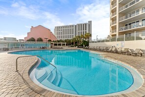 A heated pool