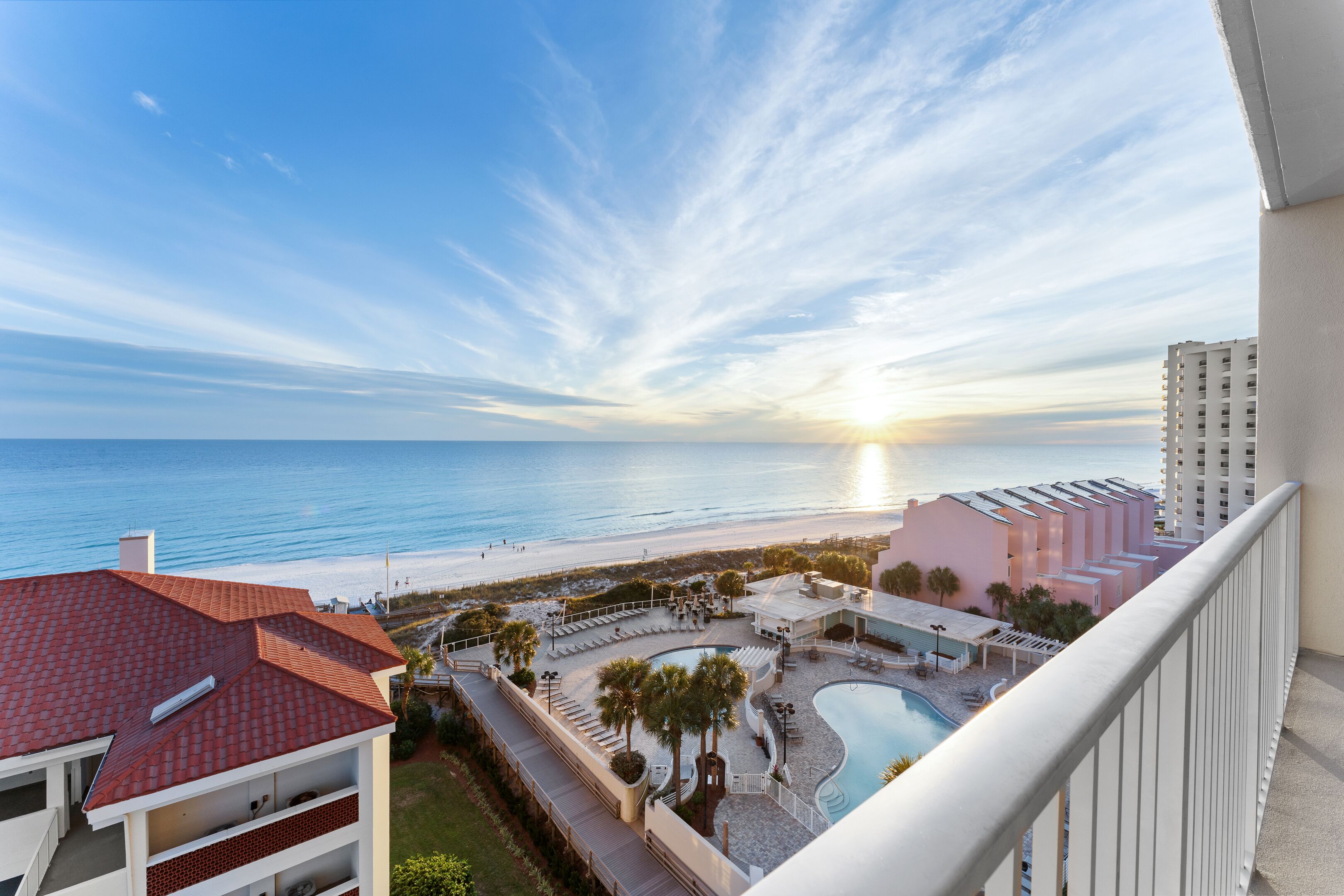 Beachfront 2BR Tops'l Resort! Wraparound Balcony Views, Steps to