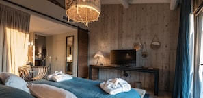 Quarto casal ou duplo luxo | 1 quarto, roupas de cama de algodão egípcio, roupas de cama premium