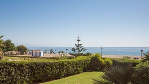 Vlak bij het strand