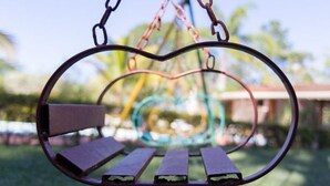 Children's play area - outdoor - Pousada Chácara Rama (Botucatu)