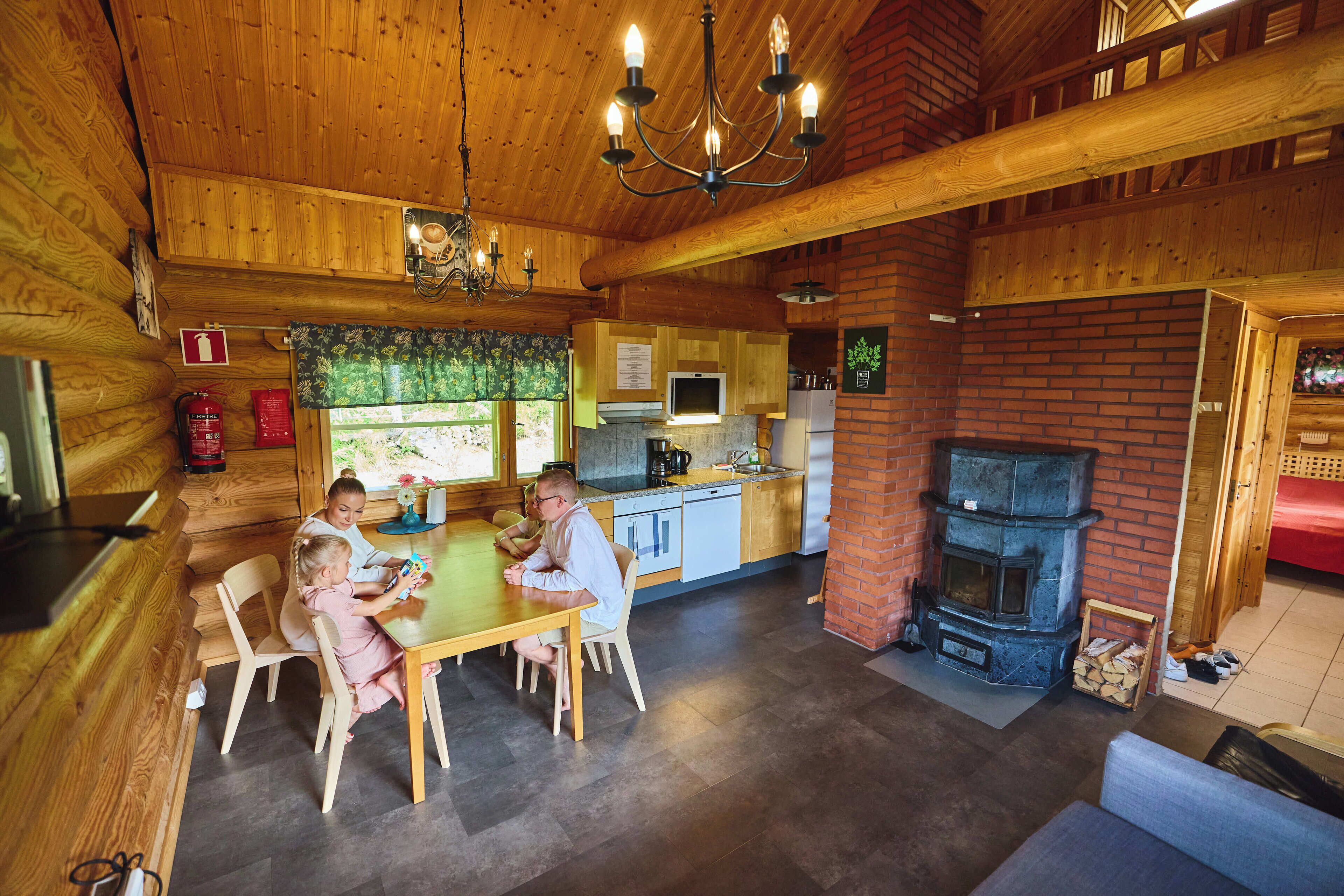 Villa, 1 Bedroom, Sauna (6 Adults) | Private kitchen | Full-sized fridge, microwave, oven, stovetop