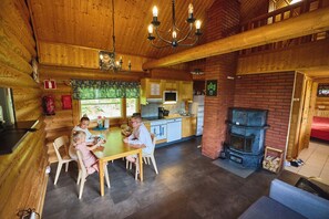 Villa, 1 Bedroom, Sauna (6 Adults) | Private kitchen | Full-size fridge, microwave, oven, stovetop - Serena Villas (Espoo)
