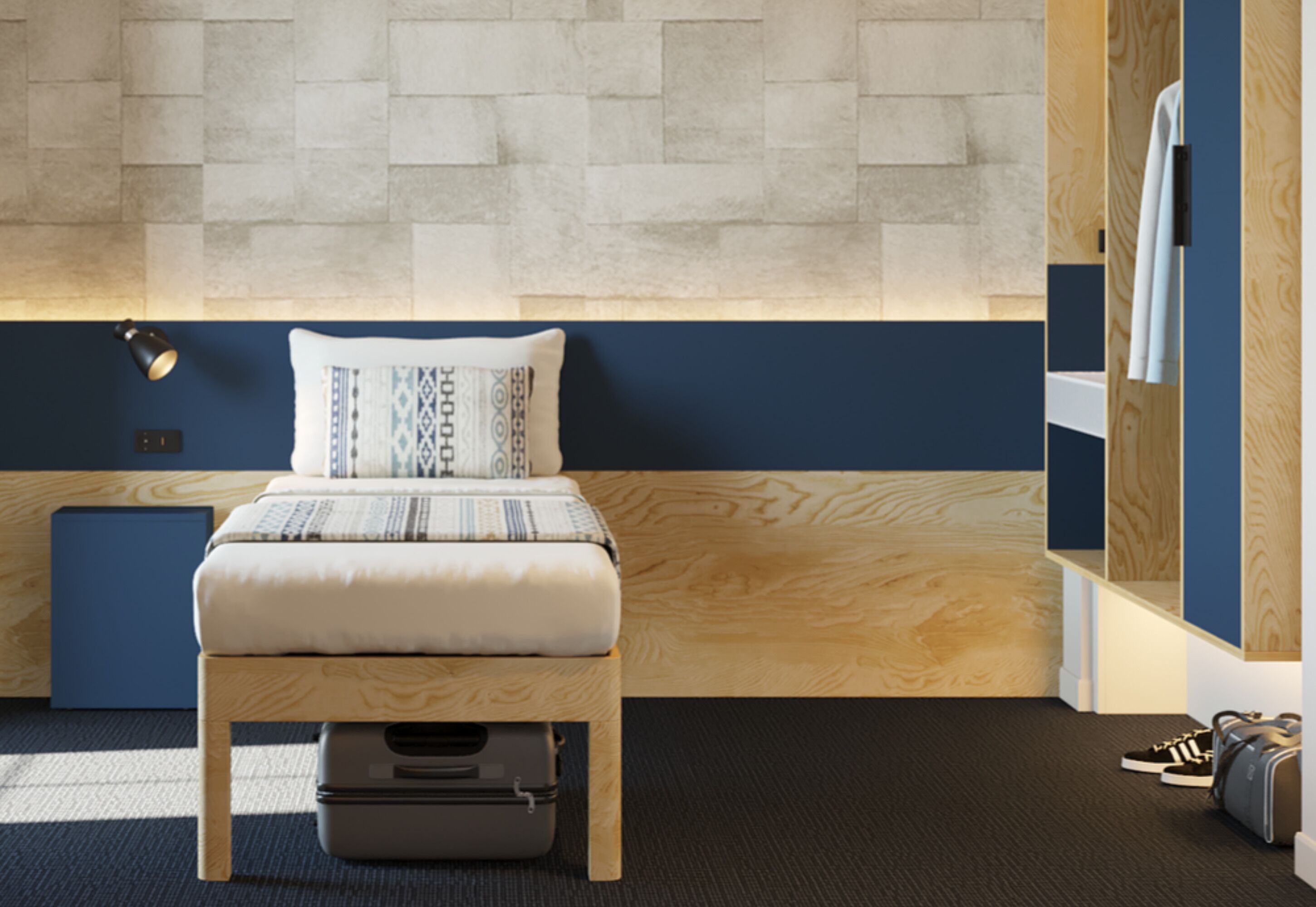 economy single room with shared bathroom | individually decorated, individually furnished, desk, blackout curtains