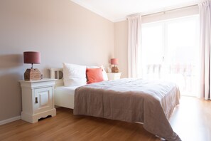 2 slaapkamers, hypoallergeen beddengoed, verduisterende gordijnen